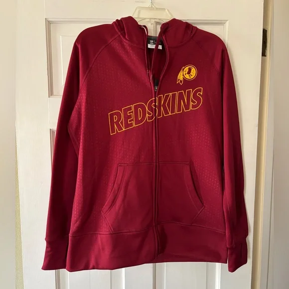 NFL Nike therma-Fit Redskins hoodie zip up front jacket. Youth size large EUC - Picture 1 of 4